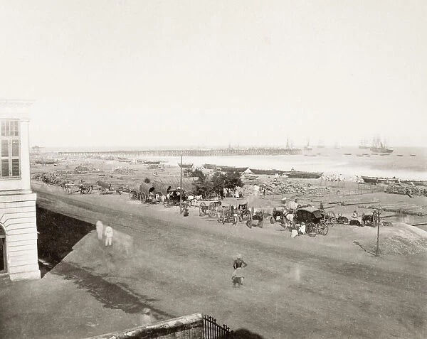 Waterfront view Madras, Chennai, India c. 1880 s