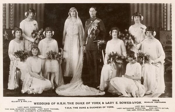 Wedding of The Duke of York and Elizabeth Bowes-Lyon