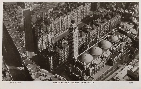 Westminster Cathedral viewed from the air