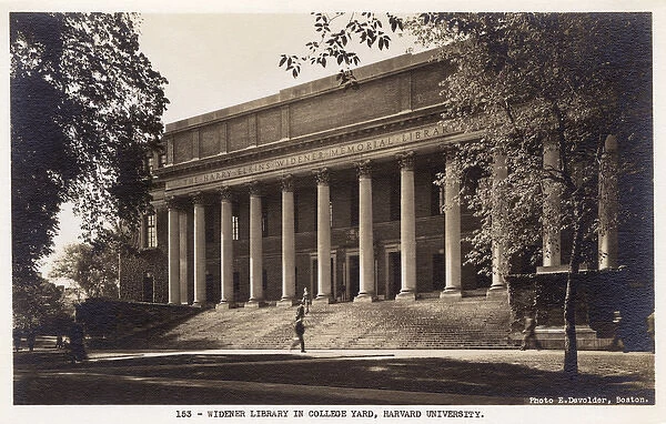 Widener Library, Harvard University, Cambridge, Mass, USA