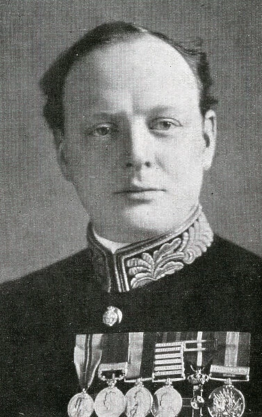 Winston Churchill in 1924 (Military uniform and medals)
