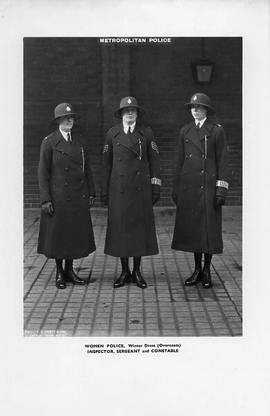 Three women police officers in uniform, London