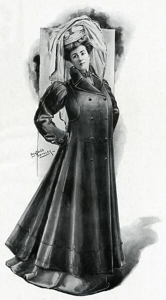 Womens motoring leather coat 1907