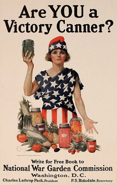 WW1 poster, Are You a Victory Canner?