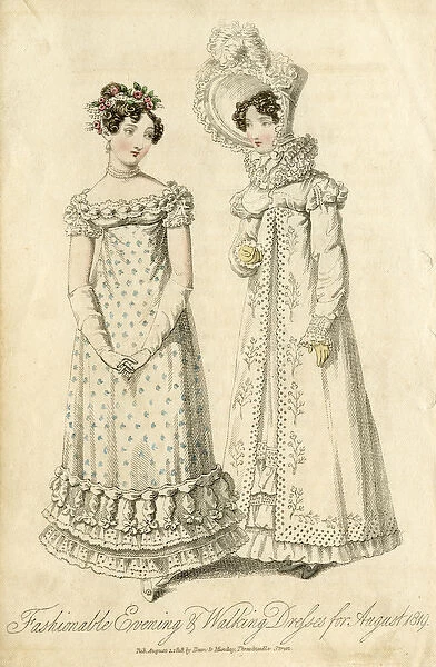 Two young women in Georgian style costume