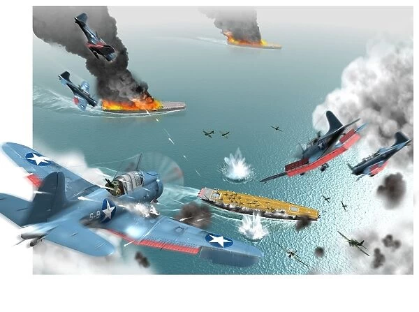 Battle of Midway, World War II, 1942 C017  /  7257
