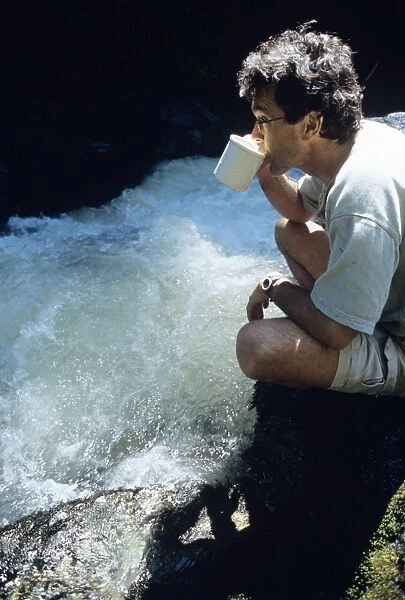 Drinking from a stream