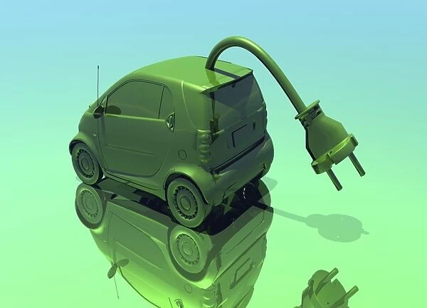 Electric car, conceptual artwork F005  /  0390