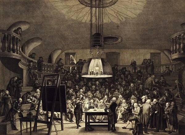Electricity demonstration, 18th century