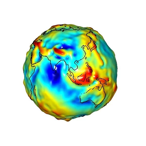 Gravity map of Earth C018  /  9376