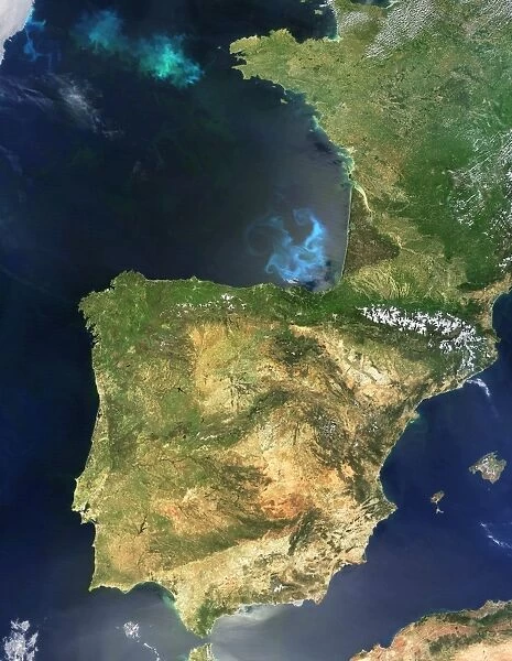 Iberian Peninsula, satellite image