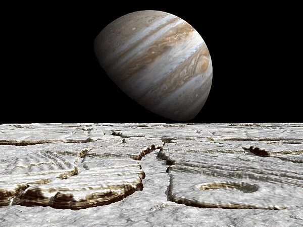 Jupiter from Europa, artwork