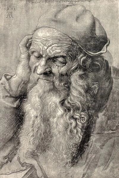Old man, art by Durer