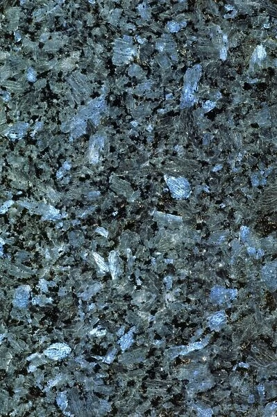 Polished surface of Alaskan blue pearl granite