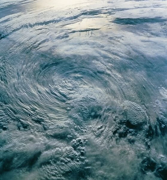 Tropical Storm Iniki seen from space, STS-47