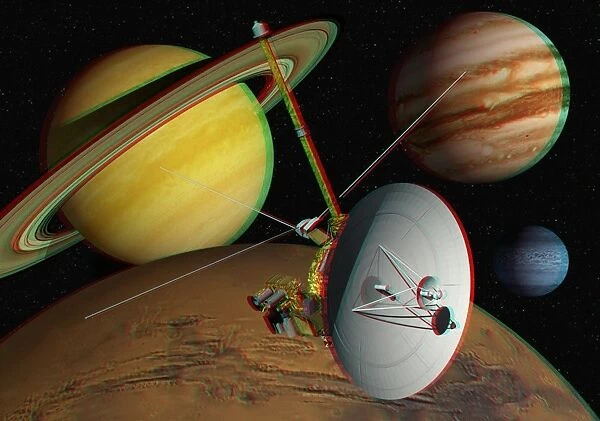 Voyager spacecraft, stereo image