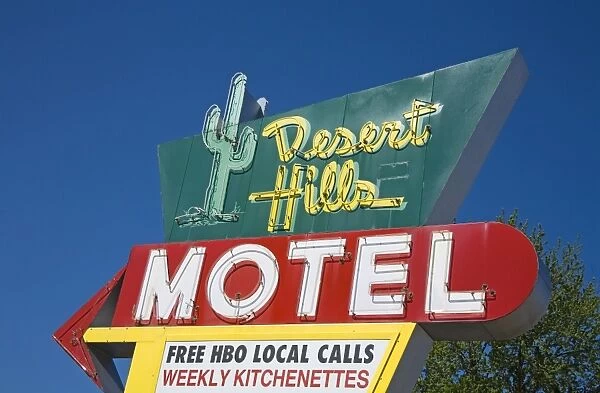 Desert Hills Motel Sign