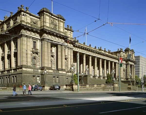 Exterior of State Parliament House, Melbourne, Victoria, Australia, Pacific