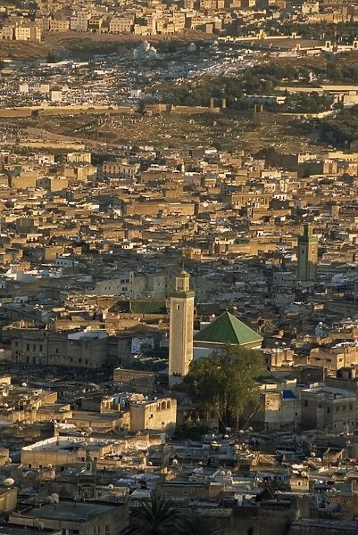 The medina or old walled city from a hill