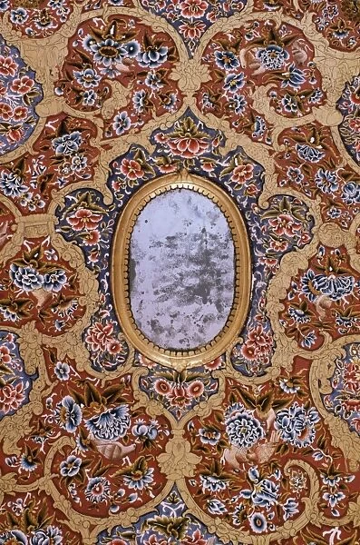 Detail of painted and gilded ceiling in the public reception area
