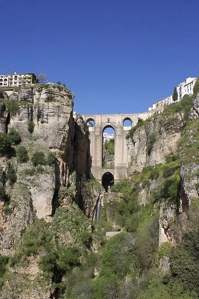 Tajo Gorge and New Bridge, Ronda, Malaga Province, Andalucia, Spain, Europe