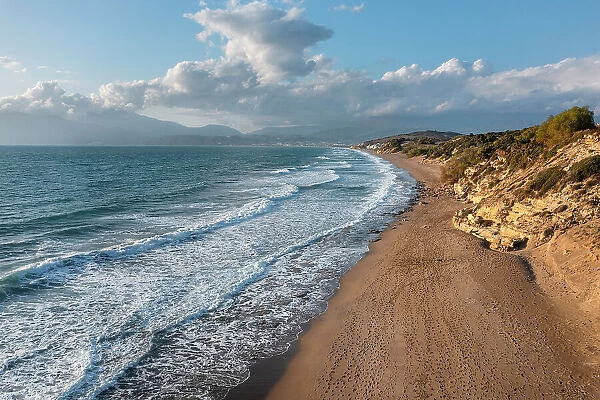 Bay and beach of Matala, Iraklion, Crete, Greece