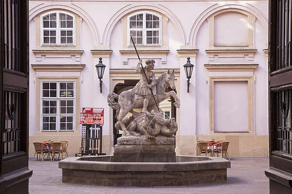 Courtyard in Primates Palace, Bratislava, Slovakia