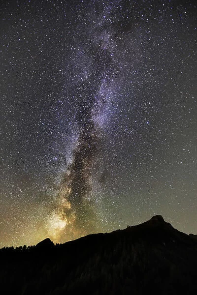 Milky way from the mountains of Imst, Tyrol, Austria