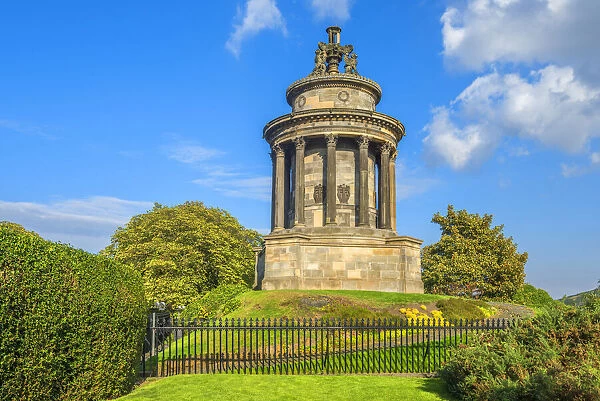 Robert Burns Monument, Calton Hill, Edinburgh, Scotland, Great Britain, United Kingdom