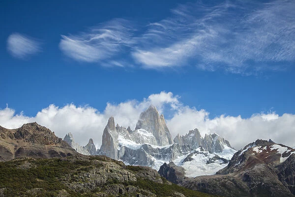 South America, Patagonia, Argentina, El Chalten, Mount Fitz Roy in Los Glaciares National