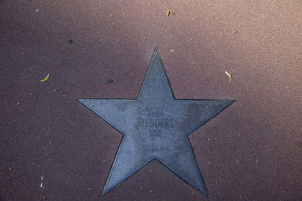 Germany, Berlin, Mitte, Potsdamer Platz, Wim Wenders star in th Boulevard der Stars