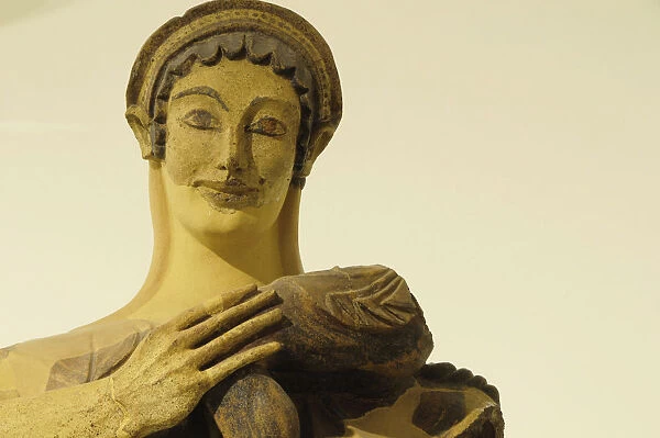 Italy, Lazio, Rome, Villa Borghese, Villa Giulia, statue of Latona with a young Apollo