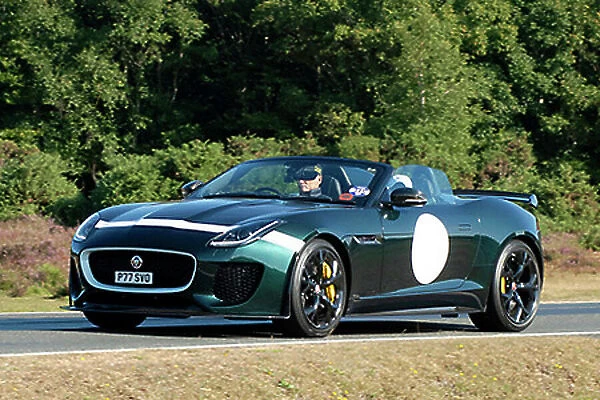 Jaguar F-type Project 7 Roadster 2015 Green metallic, and white
