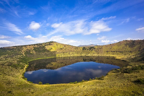 The Crater Area in Queen Elizabeth National Park Lake Kitagota an explosion crater