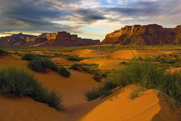 Lukachukai desert sand dunes in northern Arizona