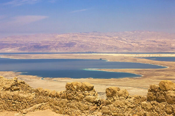 Masada ruins overlooking the Dead Sea, Southern District, Israel (UNESCO World Heritage