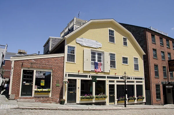 Massachusetts, New Bedford. Historic Centre Street, one of the oldest streets in