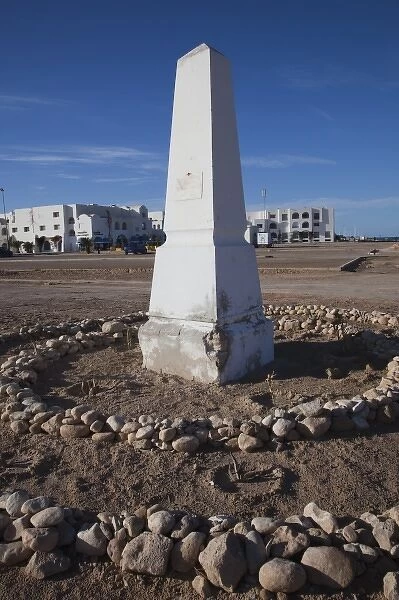 Tunisia, Jerba Island, Houmt Souq, Tower of Skulls monument
