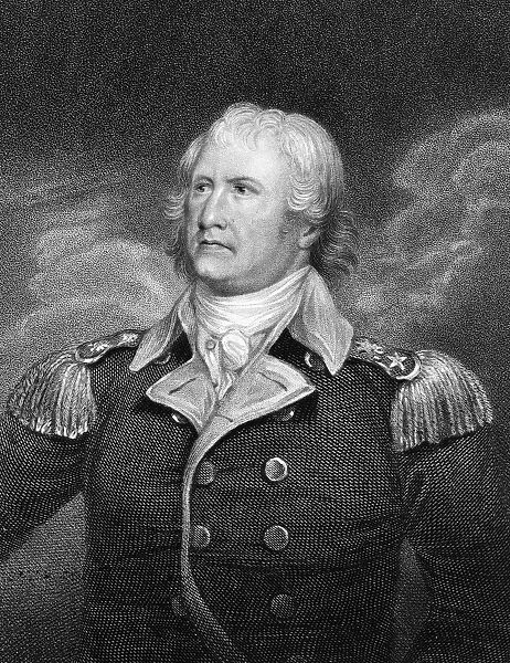 (1730-1805). American Revolutionary general. Steel engraving, American, 1852