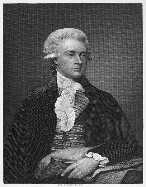 (1743-1826). Third President of the United States. Steel engraving, 19th century, after the painting of 1786 by Mather Brown