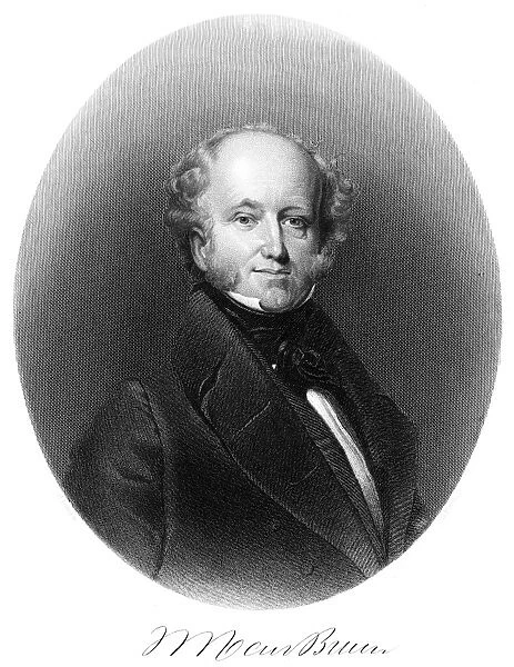 (1782-1862). Eighth President of the United States. Steel engraving, 19th century