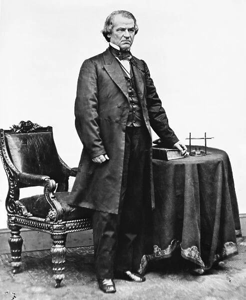 17th President of the United States. Photographed by Mathew Brady, c1866