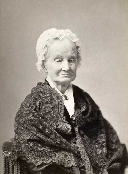 (1801-1888). Mother of President James A. Garfield. Photograph, 1881