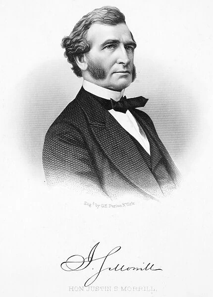 (1810-1898). American legislator. Steel engraving, 19th century