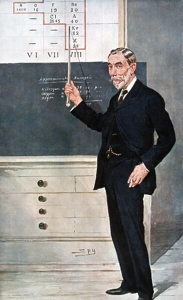(1852-1916). Scottish chemist. Caricature lithograph, 1908, by Spy (Sir Leslie Ward)