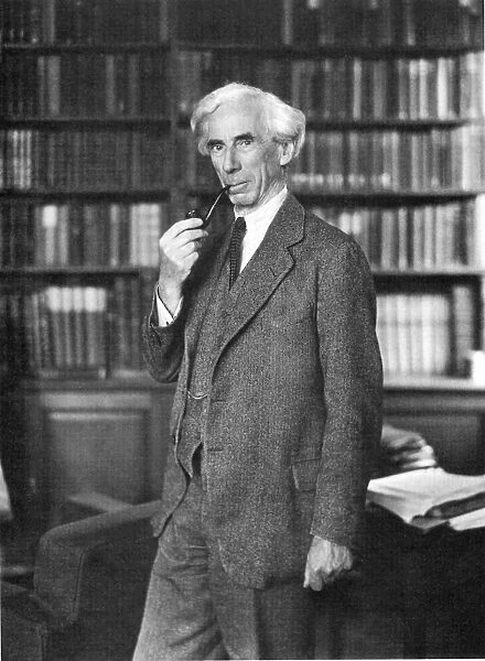 (1872-1970). Philosopher, mathematician, and Nobel Prize laureate. Photographed in 1935