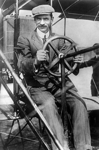 (1878-1930). American inventor and aviator. Photograph, c1910