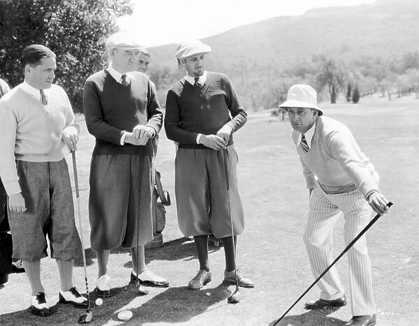 (1902-1971). Known as Bobby. American golf player. The Mashie Niblick, part 4 of How I Play Golf starring Bobby Jones (left) with Leon Errol in comic scene