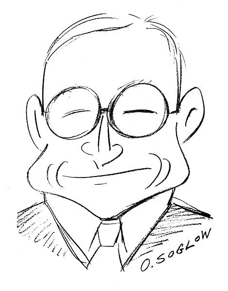 33rd President of the United States. Caricature, 1949, by Otto Soglow