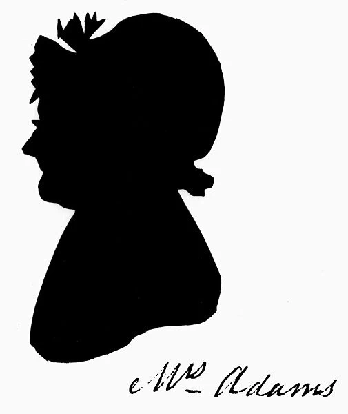 ABIGAIL ADAMS (1744-1818). American First Lady, wife of President John Adams. Original silhouette, early 19th century